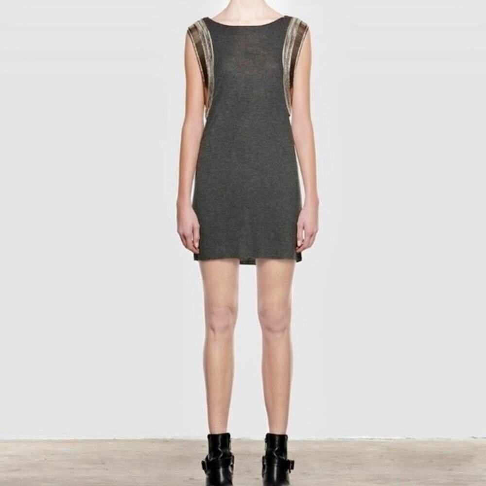 All Saints Siri Embellished Vest Dress
